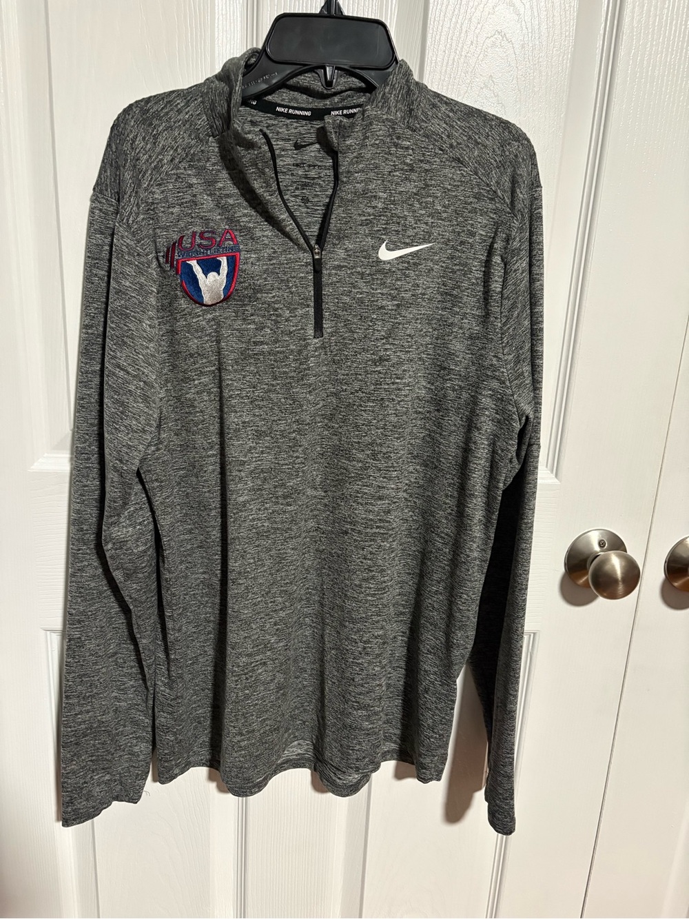 Nike Men's Dri-FIT Element 1/2-Zip Running Top – USA Weightlifting Edition Sz M